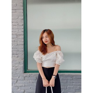 áo croptop nhún sau