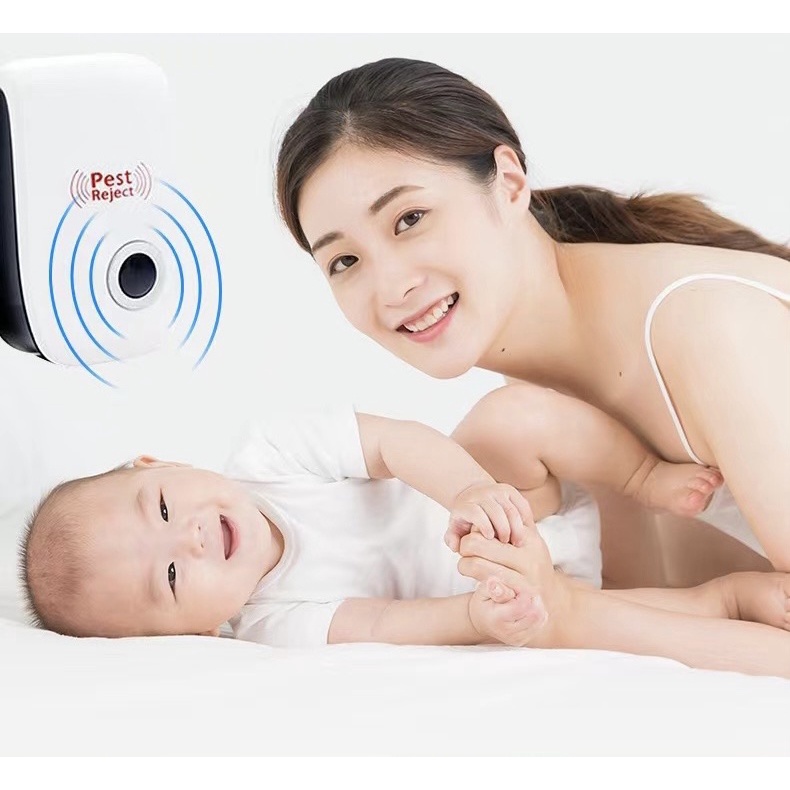 Máy Đuổi Chuột Gián Muỗi Côn Trùng Bằng Sóng Siêu Âm