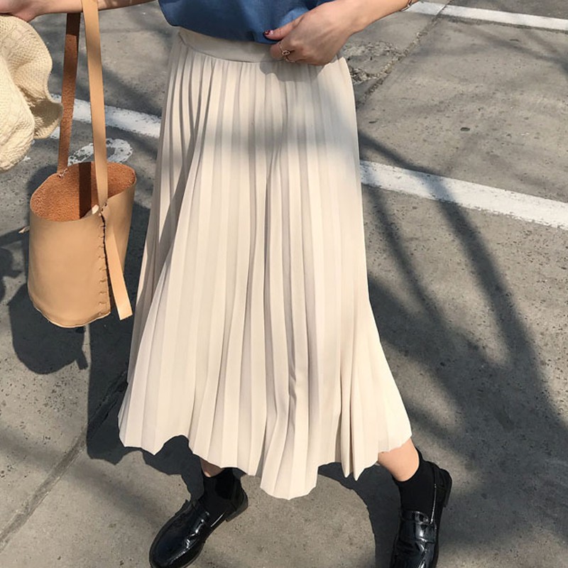 (ORDER) Chân váy xếp li dài 2 màu amazing girl - 4 ảnh thật cuối | BigBuy360 - bigbuy360.vn