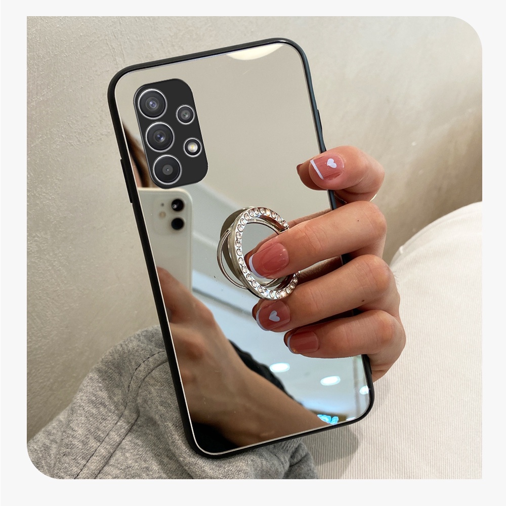 Ốp Điện Thoại Cứng Mặt Gương Cho Samsung Galaxy A73 A13 A23 A12 A52s A52 A72 A42