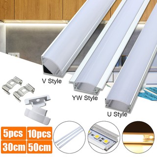 Bộ thanh nhôm giữ dây đèn LED treo tường tiện dụng