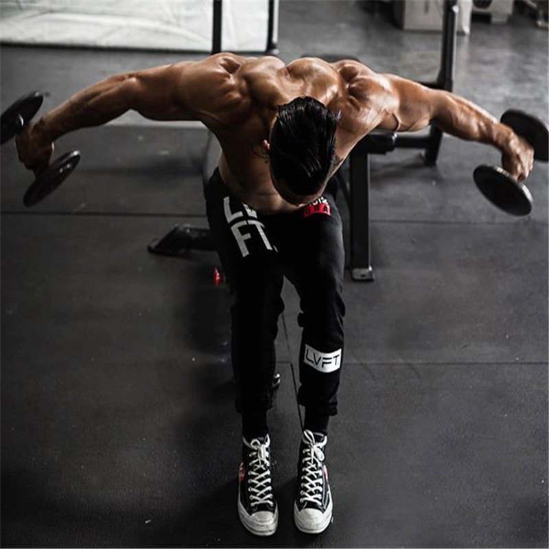 LIVE FIT Cotton Training Fitness Athleisure Trousers Men's Breathable Slim Jogger Pants