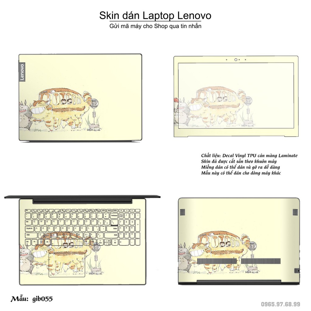 Skin dán Laptop Lenovo in hình Ghibli _nhiều mẫu 9 (inbox mã máy cho Shop)