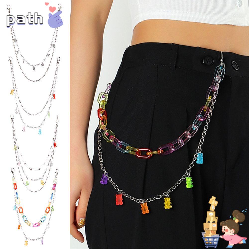 Dây Xích Đeo Thắt Lưng Màu Kẹo Phong Cách Punk Hiphop Thời Trang Cho Nam Và Nữ