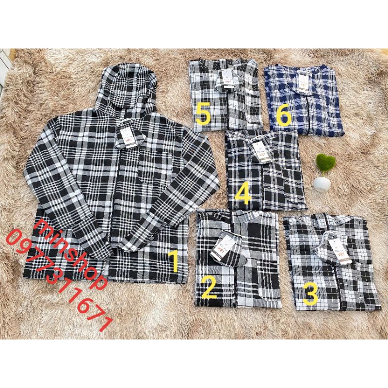 áo chống nắng kẻ karo (nam❤nữ)chất vải đẹp.(2 lớp).có kèm khẩu trang