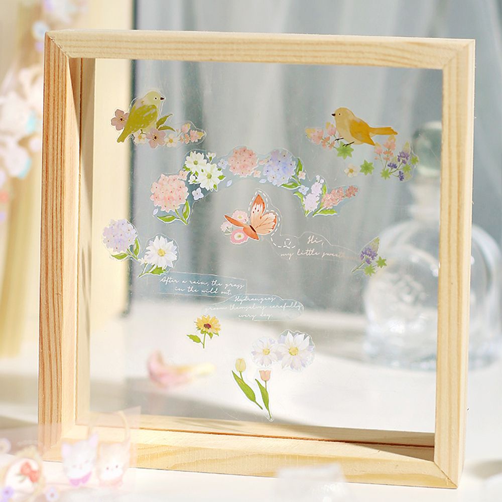 Cuộn băng keo họa tiết động vật hoa lá dễ thương để trang trí nhật ký