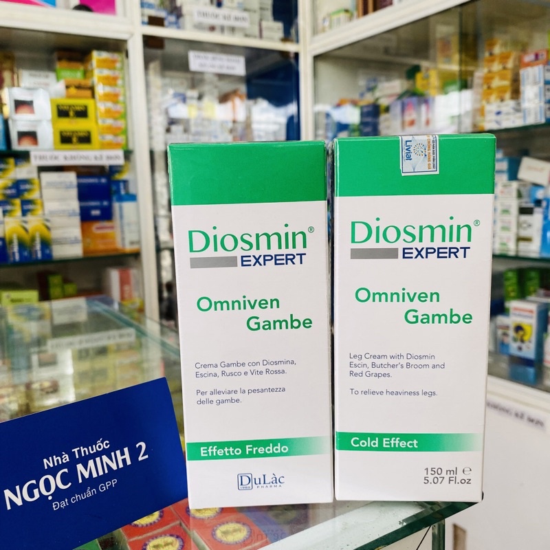 ✅  Kem bôi Diosmin expert Omniven Gambe,suy giãn tĩnh mạch,Kem dạng gel mang đến sự nhẹ nhàng cho đôi chân