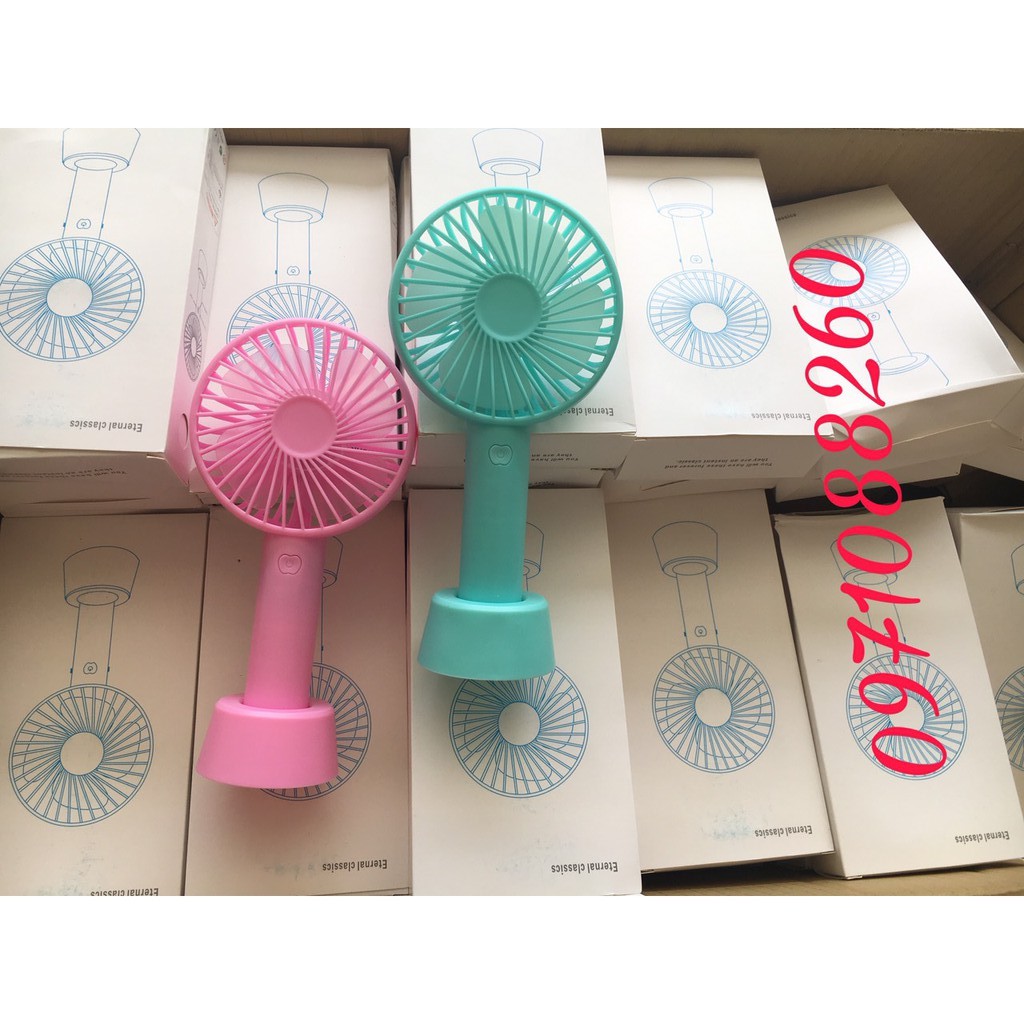 Quạt Tích Điện Mini Cầm Tay 3 Chế Độ Gió | BigBuy360 - bigbuy360.vn