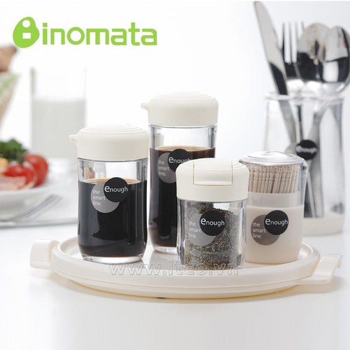 [Đồng giá 33k] Bình rót xì dầu/ nước tương, nước mắm Inomata chịu nhiệt chống ẩm mốc 120ml Nhật Bản