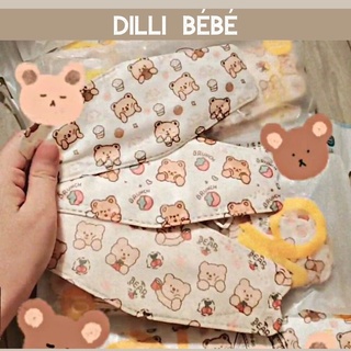 Khẩu trang gấu cho mẹ và bé - Dilli Bebe