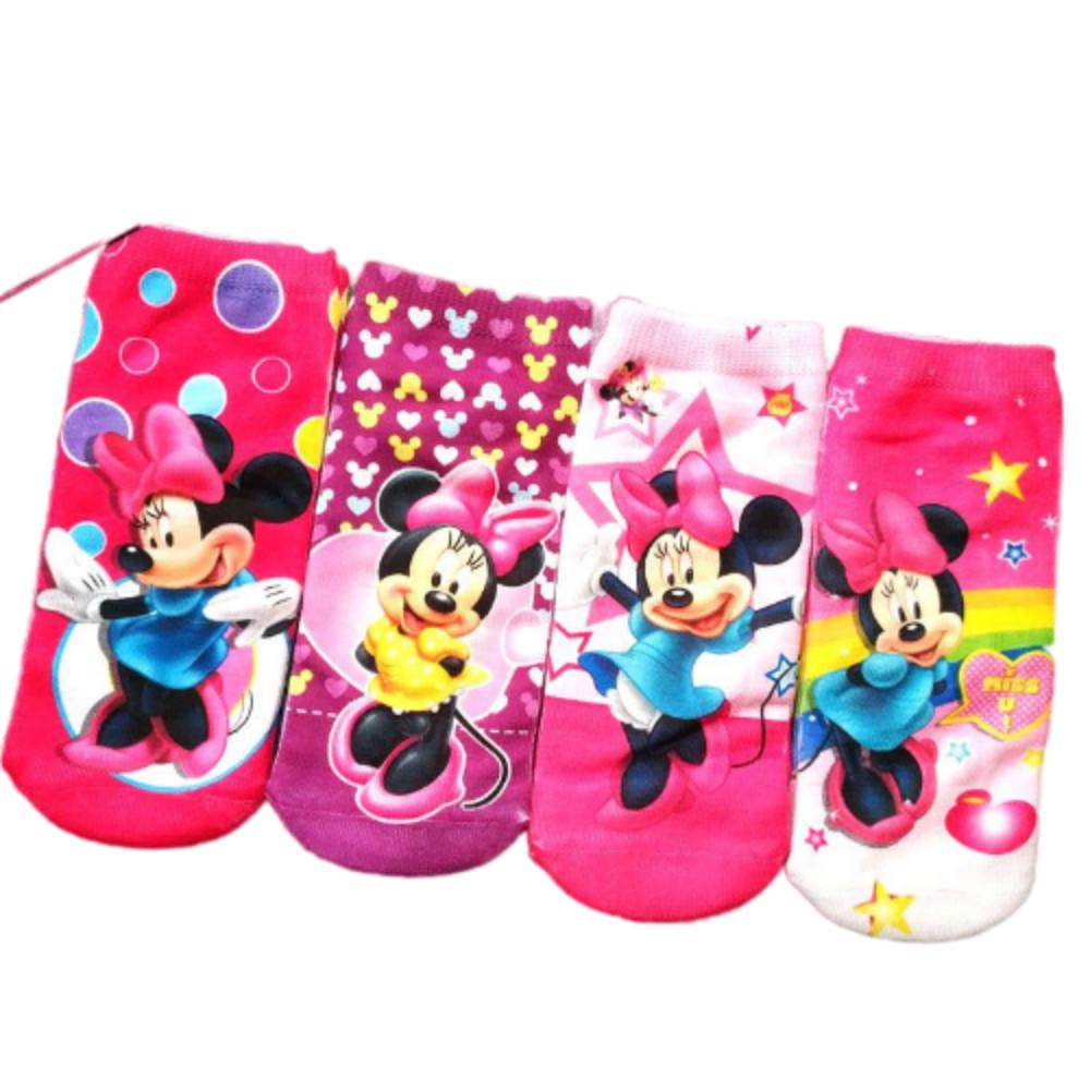 Bộ 4 Đôi Vớ In Hình Công Chúa Frozen Cho Bé Gái Từ 2-5 Tuổi