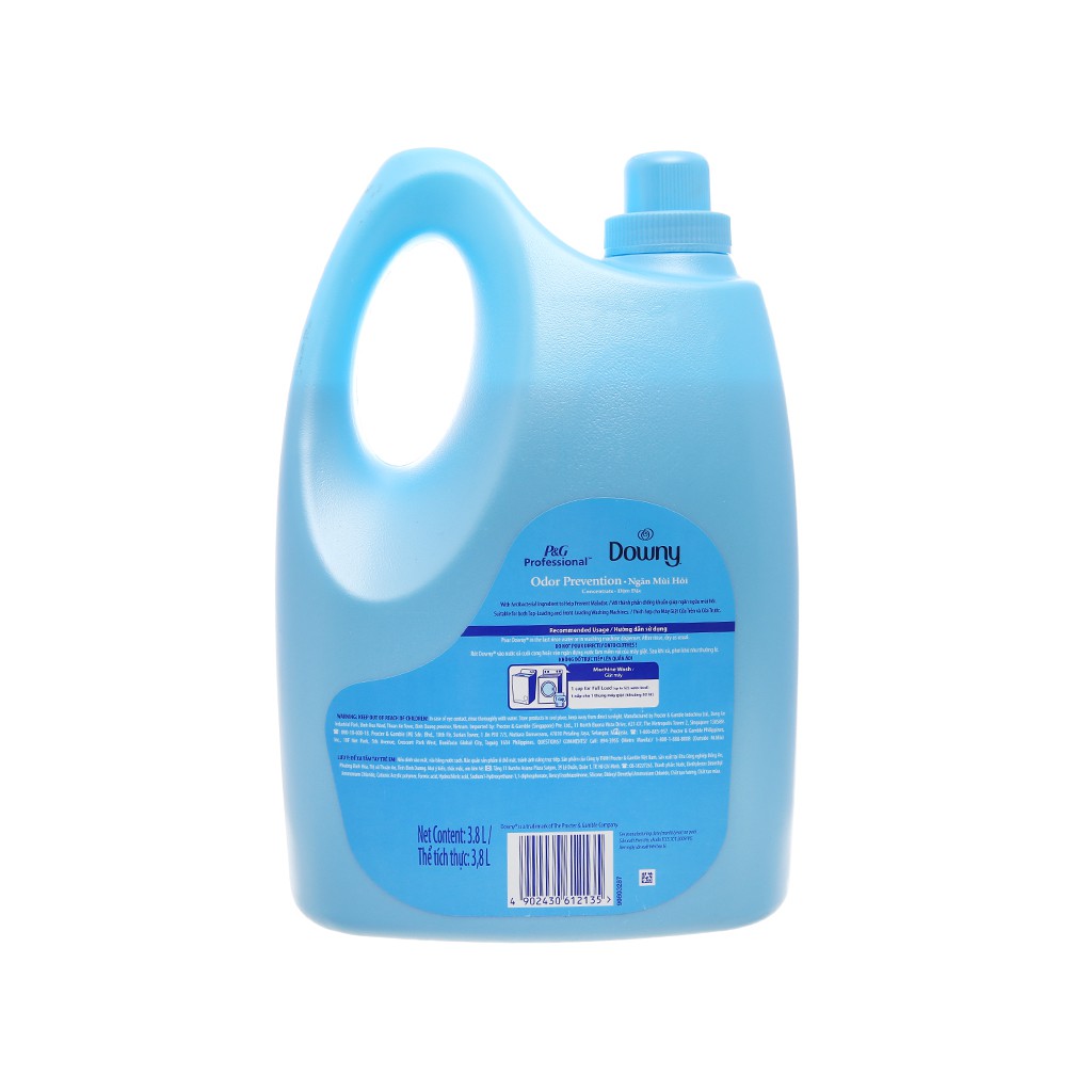 Nước xả vải Downy ngăn mùi hôi can 3.8 lít