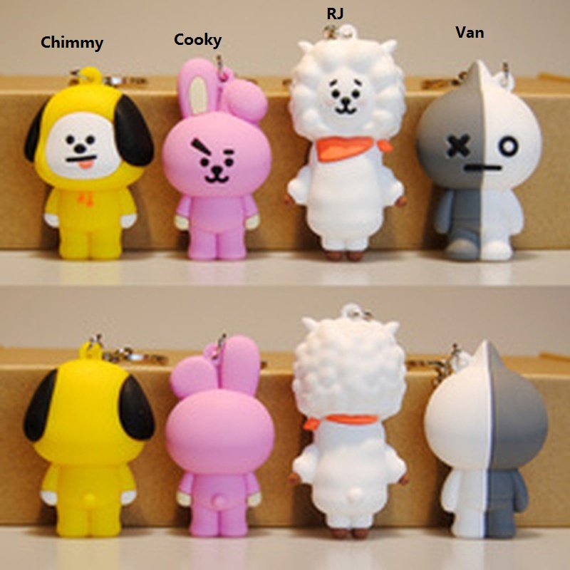 Móc khóa hình phong cách các thành viên nhóm nhạc BTS xinh xắn