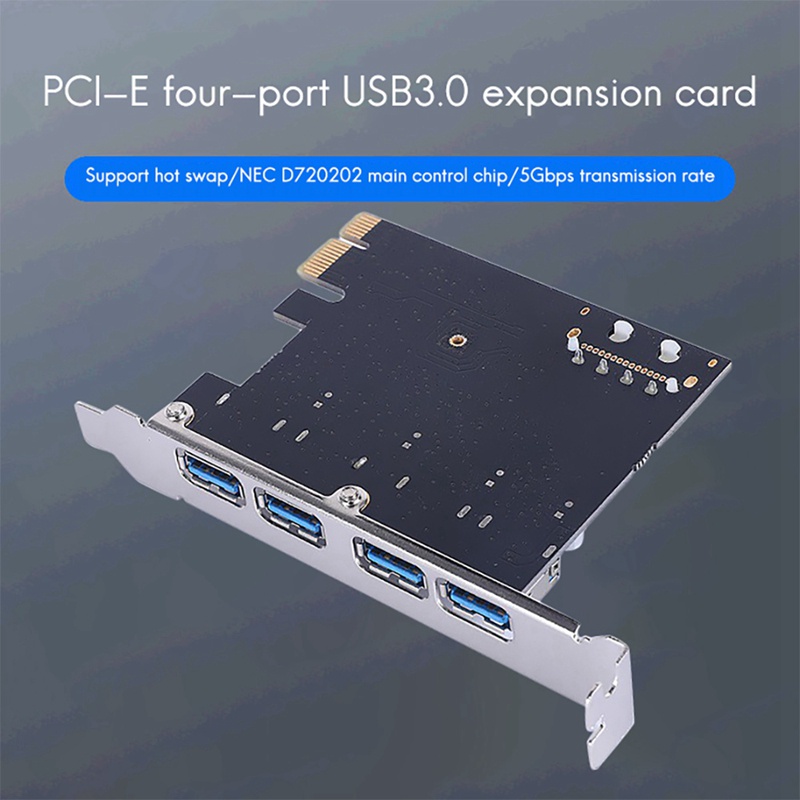 Thẻ chuyển đổi PCI-E sang USB3.0 4 cổng USB 3.0 5Gbps PCI | BigBuy360 - bigbuy360.vn