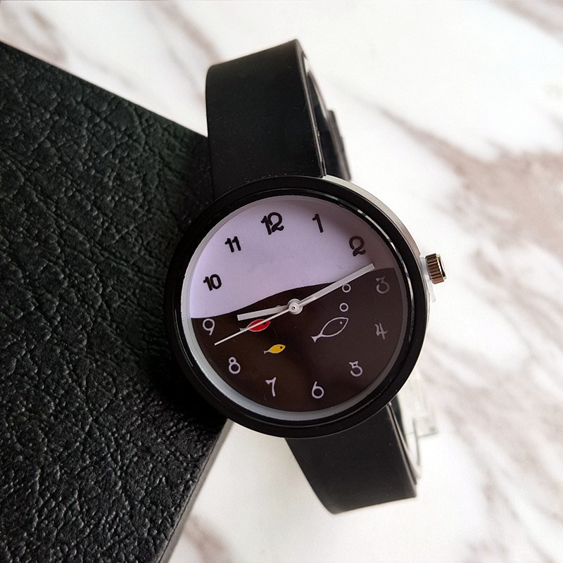 Đồng hồ thời trang nam nữ Ulzzang dây silicon cá tính Maitoshi-1203Bảo Hành Đổi Mới