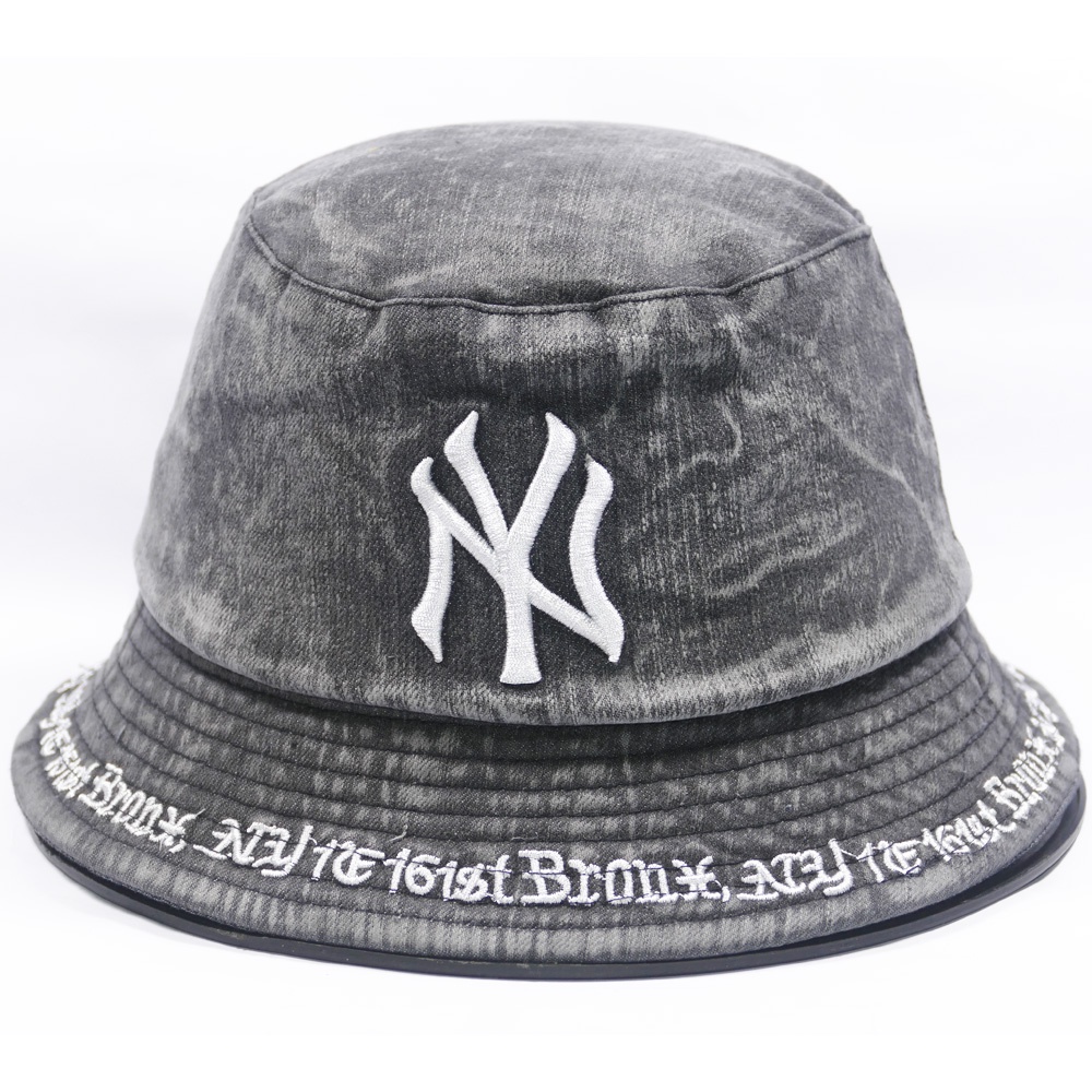 Nón bucket 2 mặt jean loang cá tính thêu chữ NY - Chất liệu vải Jeans oát mềm thích hợp cho nam và nữ