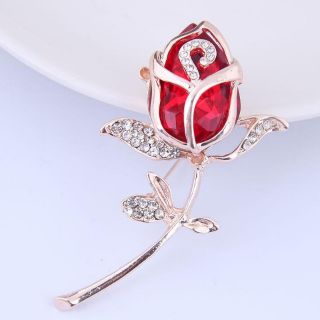 Trâm cài áo cao cấp hình HOA HỒNG đính đá cực kì sang trọng