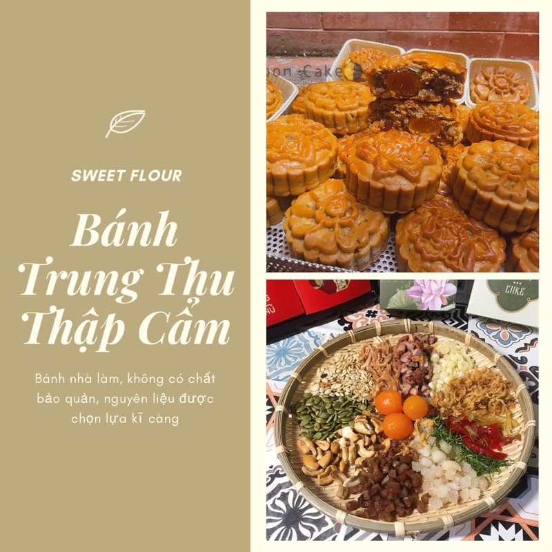 [1TRỨNG] Bánh Trung Thu Thập Cẩm Handmade