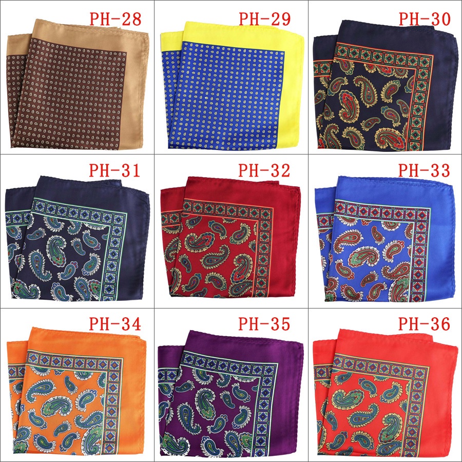 Hot! Khăn Tay Vuông Cỡ Lớn 33X33Cm Họa Tiết Chấm Bi Sang Trọng Cho Nam