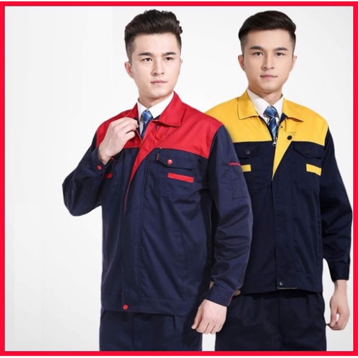 [DOO SAFETY] Bộ quần áo bảo hộ lao động nam nữ kaki khóa kéo SHUNI004B