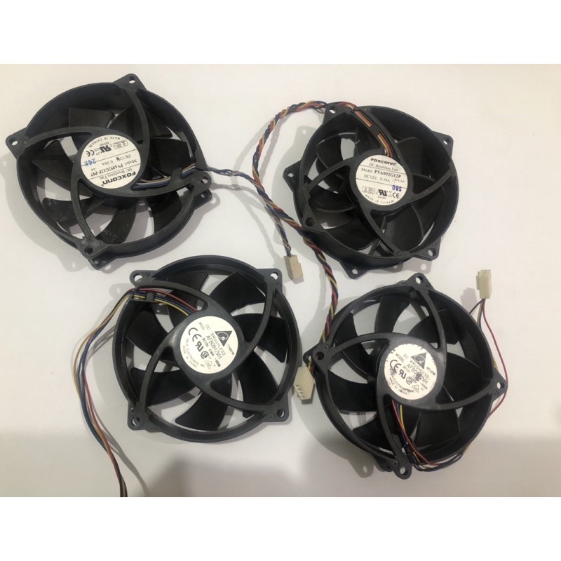 Fan 8cm dạng tròn Foxconn Delta 0.39 0.60A có jack cắm