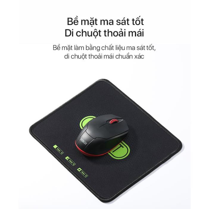 Tấm Lót Chuột Kiểu Dáng Gaming RP01 Black Kích Thước 22 x 18 Cm Màu Black