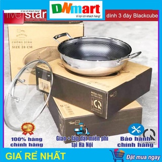 Chảo Fivestar FPC28005 inox chống dính 2 quai 3 lớp đáy liền phi 26