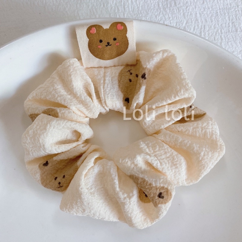 Cột tóc tem gấu thiết kế Loli