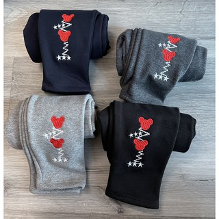  ✔️Size nhỡ 18-24kg✔️ Quần legging lót lông bé gái hàng VNXK hình thêu 