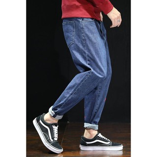 Quần Jean Baggy phối lửa đỏ - TQ05