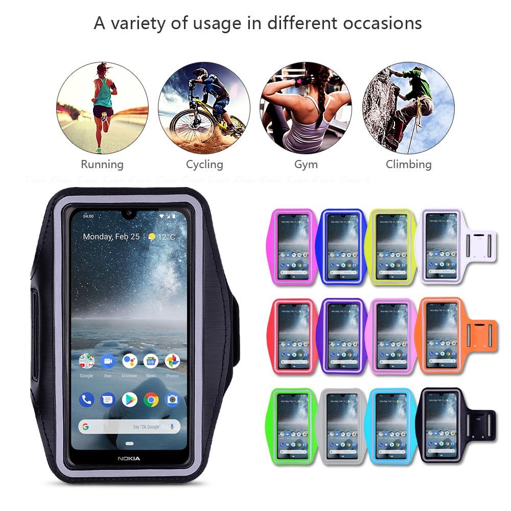Ốp Điện Thoại Đeo Cánh Tay Khi Tập Gym / Chạy Bộ Dành Cho Nokia 6.1 Plus 6.2 7.1 7.2 8.1 8.3