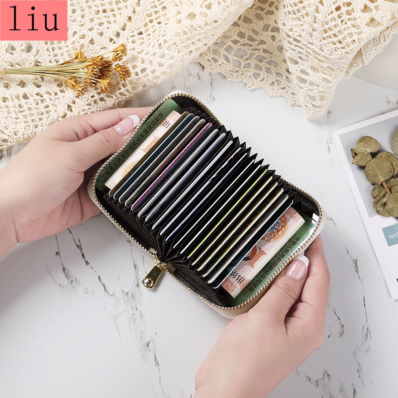 Ví Da Đựng Thẻ Chống Trộm Thời Trang Cho Nữ
