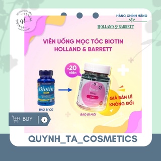 Viên Uống Mọc Tóc Biotin 1000mg Holland & Baret mẫu mới