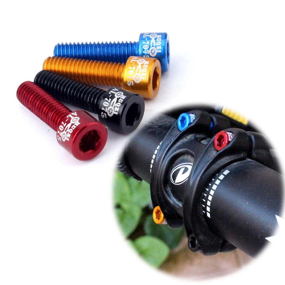 MELODG Bộ 4 Ốc Vít Hợp Kim Nhôm Nhiều Màu Cho Xe Đạp