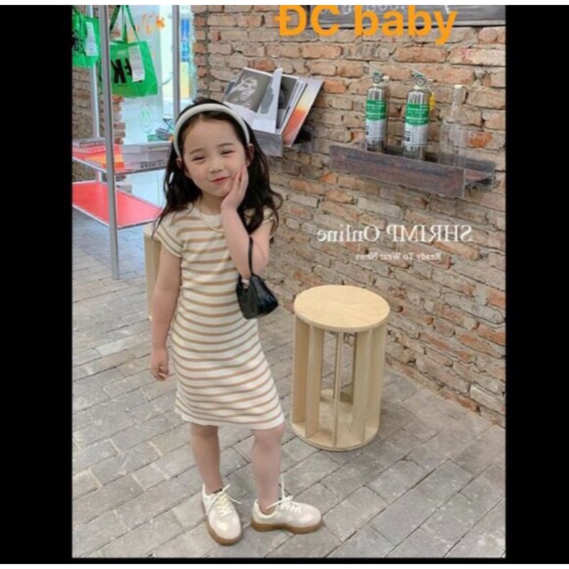 Váy body bé gái  - Đầm thun gân mềm mịn giãn 4c cho bé 10 - 23ky