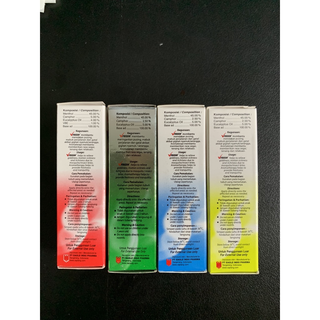 [CHÍNH HÃNG] Dầu Bi Lăn VFRESH 4ml đủ mùi hương Đỏ - Xanh Dương - Xanh Lá - Vàng - Tím