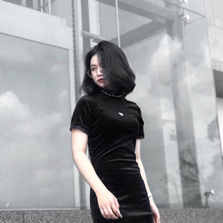 ĐẦM NHUNG ĐEN BODY