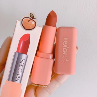 🍑Son Thỏi Lì Mềm Mịn Nee Cara Peach N613