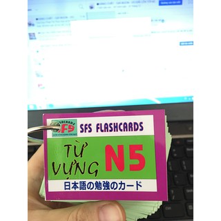 Flashcards từ vựng N5 - Thẻ từ vựng N5 có ép plastic chống nước