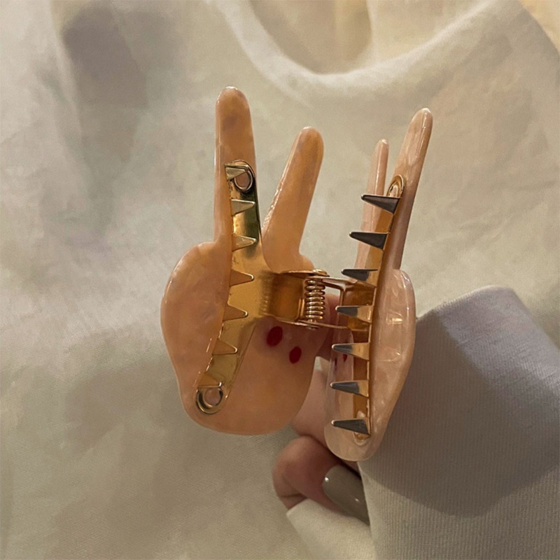 Kẹp Tóc Chống Trượt Hình Cử Chỉ Dễ Thương Cho Nữ