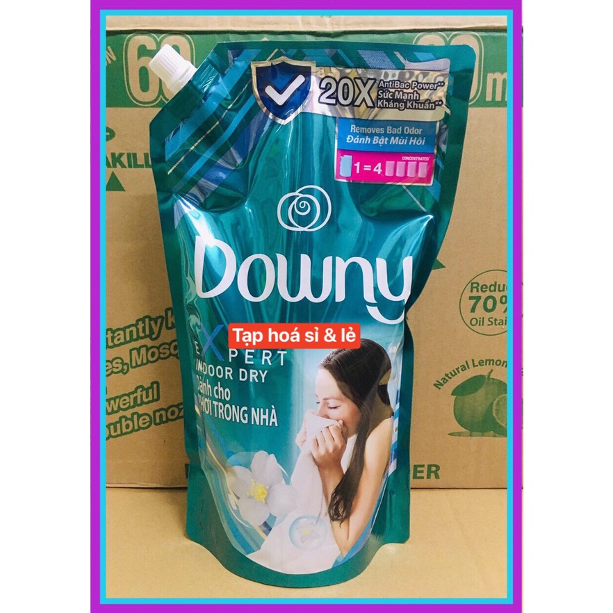 Nước xả vải Downy Expert phơi trong nhà túi 1.4L