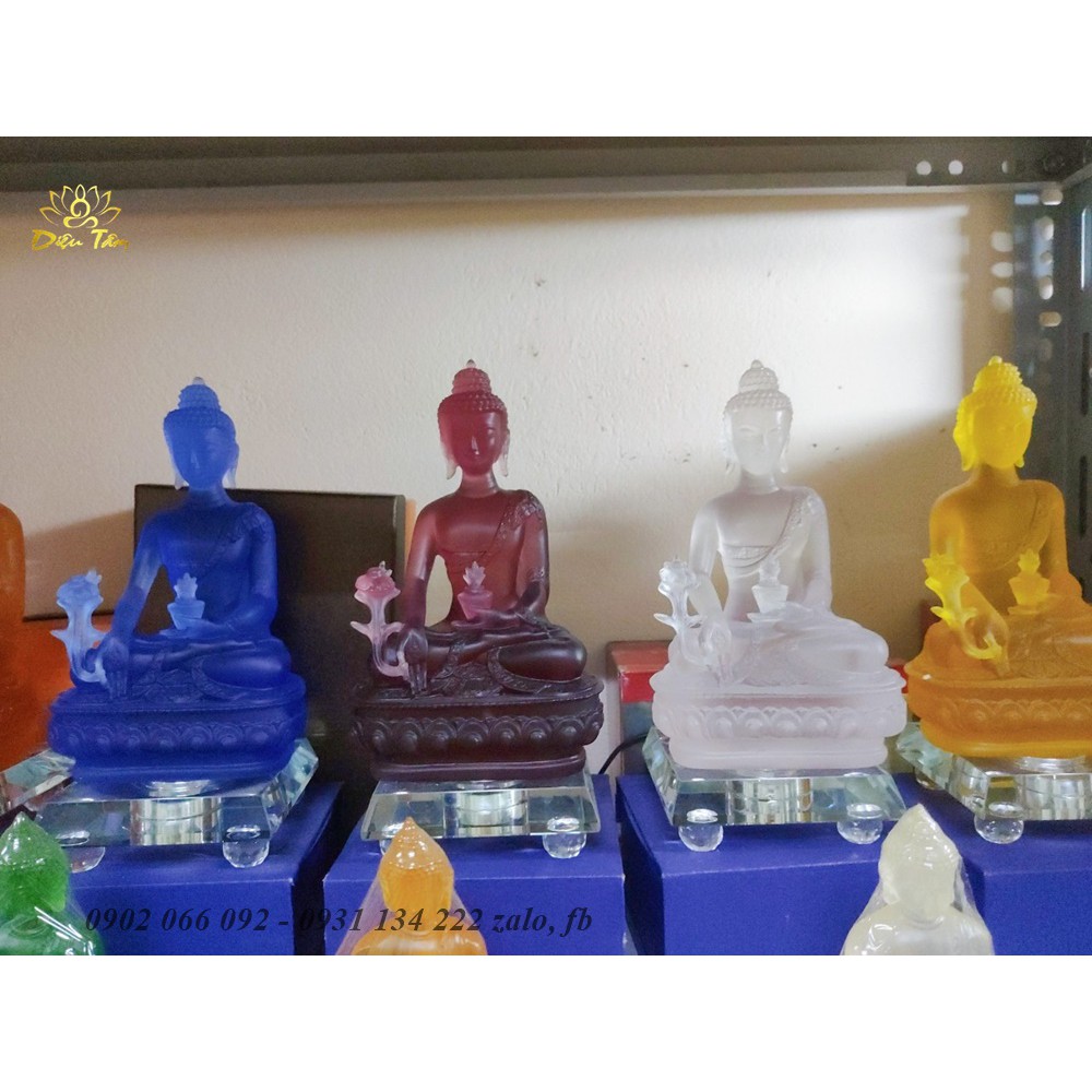 Bộ Tượng phật dược sư các màu size 19cm- 7 vị