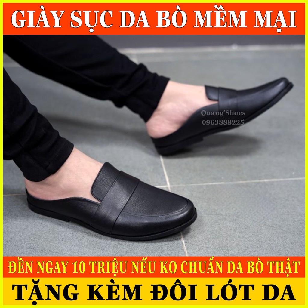 Giày da nam cao cấp da bò nguyên tấm bảo hành 1 năm Gs15