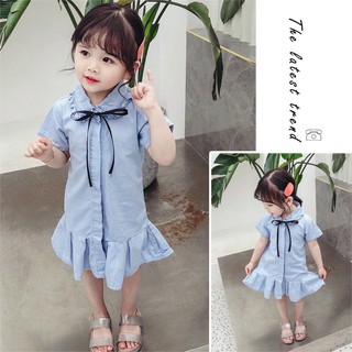 Đầm denim BÉ GÁI