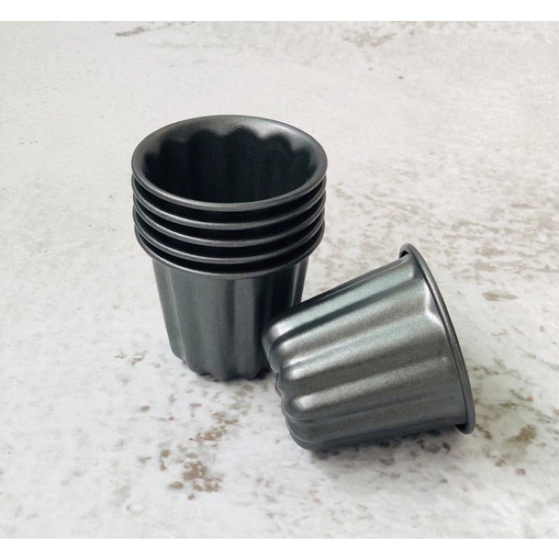 BREADLEAF set 2c Khuôn Canele chống dính - Canelé Cup Mould - Hàng cao cấp