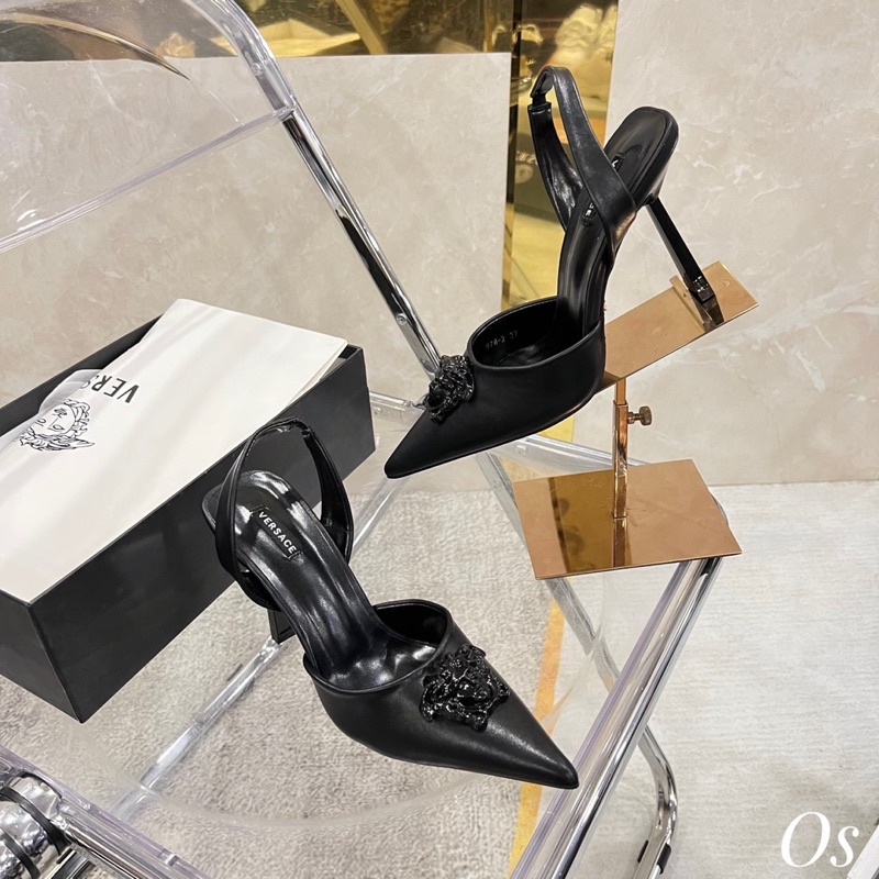 Giày cao gót versace quai sau