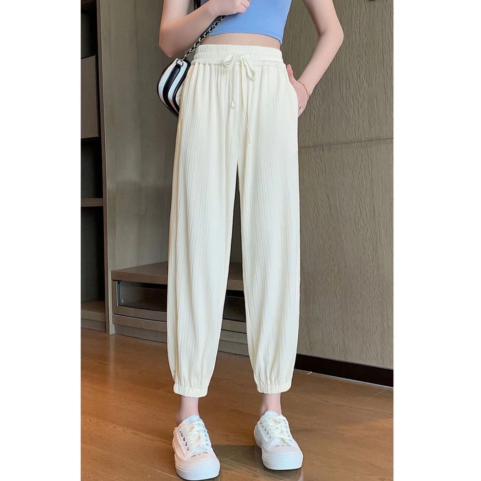Quần ZHELIHANGFEI có dây rút thiết kế mới cao cấp thời trang dành cho nữ