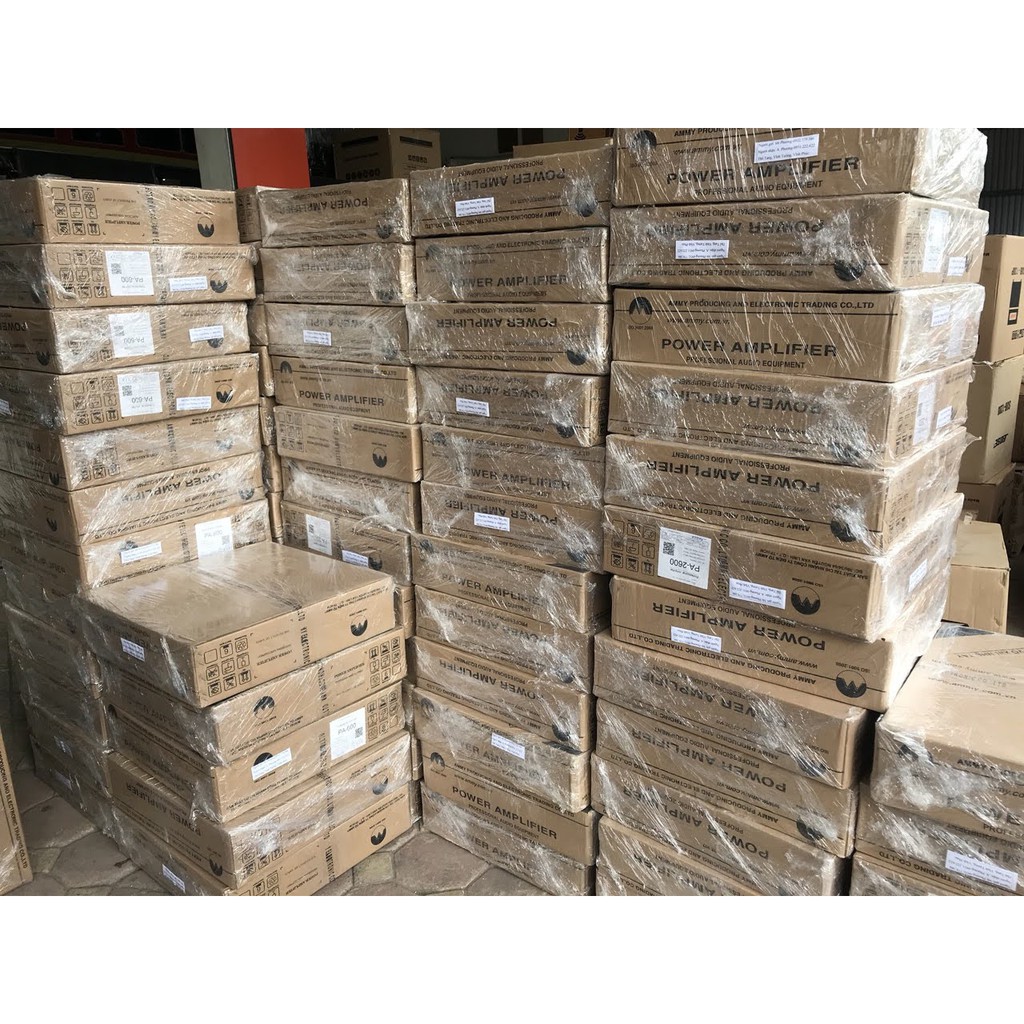 Đẩy công xuất Hãng USAMMY PA 600, 2 kênh, 24 sò xịn, tăng phô nguồn xuyến, sợi đồng, 1200W, quạt điều tốc tuyến tính.