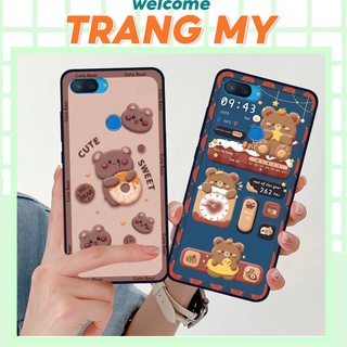 Ốp lưng Xiaomi Mi 8 Lite hình thỏ, gấu nâu cute dễ thương