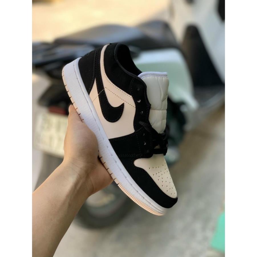 Giày JD Đen Hồng Nhạt [ Full Box ] Giày Thể Thao Nữ Jordan Hồng Đen Thấp Cổ Hot Hit